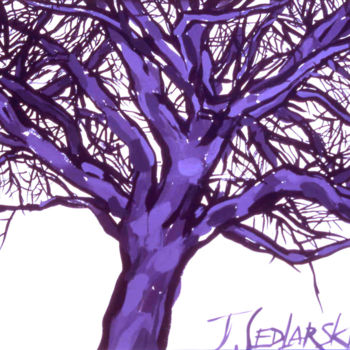 Pintura titulada "The tree" por Jivko Sedlarski, Obra de arte original, Acrílico