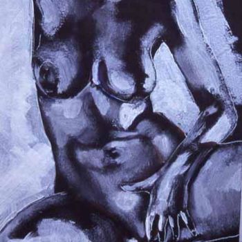 Pittura intitolato "Nude" da Jivko Sedlarski, Opera d'arte originale, Acrilico