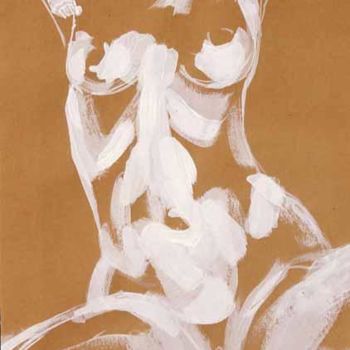 Drawing titled "Nude" by Jivko Sedlarski, Original Artwork, Acrylic