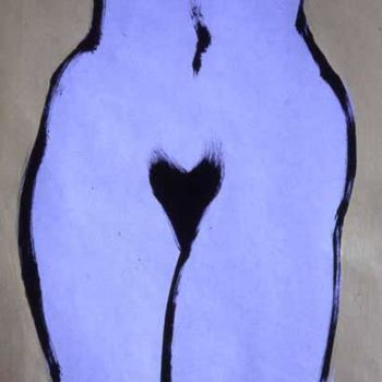 Dessin intitulée "Nude" par Jivko Sedlarski, Œuvre d'art originale, Acrylique