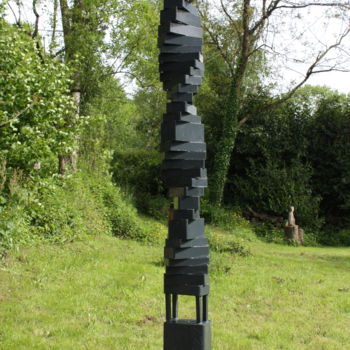 Sculpture intitulée "Masse en Mouvement I" par Jivko Sedlarski, Œuvre d'art originale, Métaux