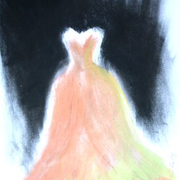 Peinture intitulée "Etude pour une Robe" par Jivko Sedlarski, Œuvre d'art originale, Pastel