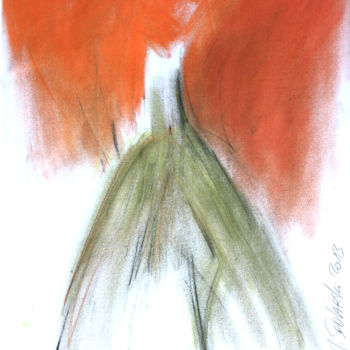 Pittura intitolato "Etude pour une Robe" da Jivko Sedlarski, Opera d'arte originale, Pastello