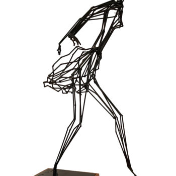 Sculpture titled "Jump" by Jivko Sedlarski, Original Artwork, Metals