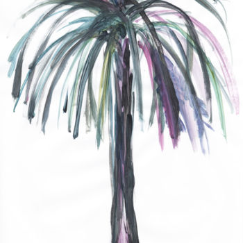 Σχέδιο με τίτλο "Palm Beach XVII" από Jivko Sedlarski, Αυθεντικά έργα τέχνης, Ακρυλικό
