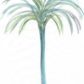 Dessin intitulée "Palm Beach XI" par Jivko Sedlarski, Œuvre d'art originale, Acrylique