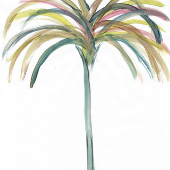 Zeichnungen mit dem Titel "Palm Beach VIII" von Jivko Sedlarski, Original-Kunstwerk, Acryl