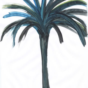 Dessin intitulée "Palm Beach VII" par Jivko Sedlarski, Œuvre d'art originale, Acrylique