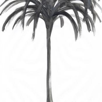 Dessin intitulée "Palm Beach III" par Jivko Sedlarski, Œuvre d'art originale, Acrylique