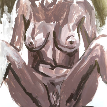Рисунок под названием "Eva" - Jivko Sedlarski, Подлинное произведение искусства, Акрил