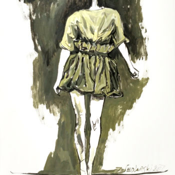 "Etude pour une Robe" başlıklı Tablo Jivko Sedlarski tarafından, Orijinal sanat, Akrilik