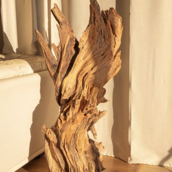 Rzeźba zatytułowany „Pine biger decorati…” autorstwa Jozef Sedmak, Oryginalna praca, Drewno