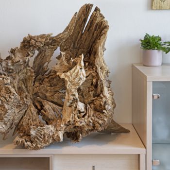 Sculpture titled "Oak decorative root…" by Jozef Sedmak, Original Artwork, Wood