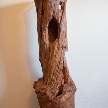 Sculpture titled "Cherry tree organic…" by Jozef Sedmak, Original Artwork, Wood