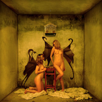 Arte digital titulada "Black Angels" por Nikolai Sednin (Nicolas Sednin), Obra de arte original, Pintura Digital
