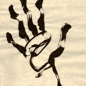 Dessin intitulée "Let go of my hand" par Nikolai Sednin (Nicolas Sednin), Œuvre d'art originale, Encre