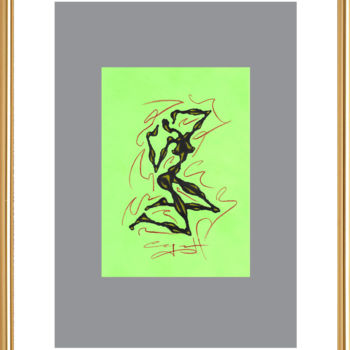 Drawing titled "Queen #12" by Nikolai Sednin (Nicolas Sednin), Original Artwork, Lacquer