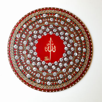 "99 Names Of Allah M…" başlıklı Tablo Sedra Mamou tarafından, Orijinal sanat, Akrilik