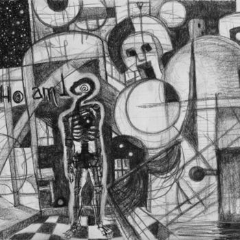 Рисунок под названием "Who are we?" - Александр Журавлёв, Подлинное произведение искусства, Другой