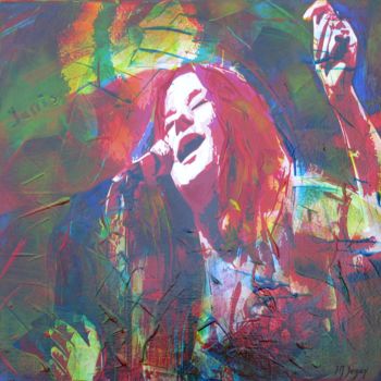 Peinture intitulée "Janis" par J M Segay, Œuvre d'art originale, Acrylique