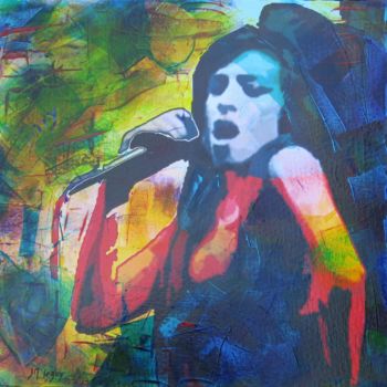 Painting titled "Amy" by J M Segay, Original Artwork, Acrylic
