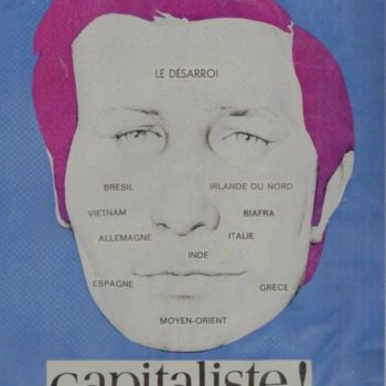 "Vivez capitalistes" başlıklı Dijital Sanat Georges Mayer tarafından, Orijinal sanat, Kolaj