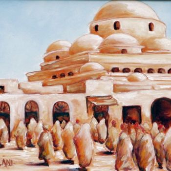 Peinture intitulée "Sidi-Mehrez" par Sehla Kilani, Œuvre d'art originale