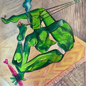 Картина под названием "The Women’s day" - Seksikoza Loveenergy Style Contemporary, Подлинное произведение искусства, Масло