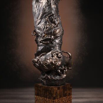 Sculptuur getiteld "MY HALF IS YOUR WHO…" door Selma Keles, Origineel Kunstwerk, Keramiek