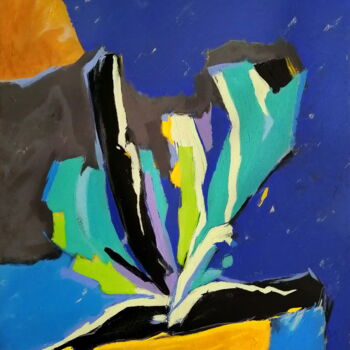 제목이 "Abstract floral com…"인 미술작품 Evgen Semenyuk로, 원작, 아크릴