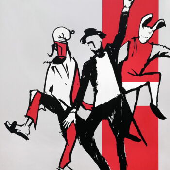 Painting titled "Dancers don't need…" by Evgen Semenyuk, Original Artwork, Acrylic