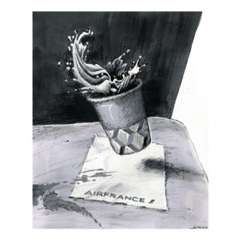 Dessin intitulée "Turbulence" par Evgen Semenyuk, Œuvre d'art originale, Acrylique