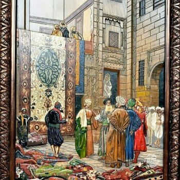 Painting titled "3d wooden art Handm…" by Semih Çelebi, Original Artwork, Embossing Mounted on Wood Panel