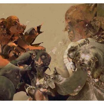Digitale Kunst mit dem Titel "Anger" von Semih Oktay, Original-Kunstwerk