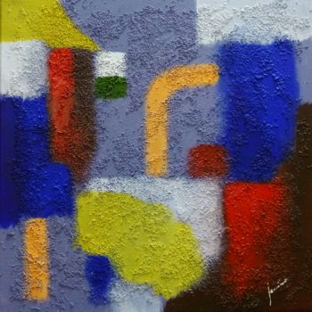 Painting titled "Senza titolo I°" by Claudio Semino, Original Artwork, Oil Mounted on Wood Stretcher frame