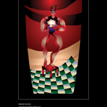 "the red players 10" başlıklı Baskıresim Sencer Gülün tarafından, Orijinal sanat, Dijital baskı