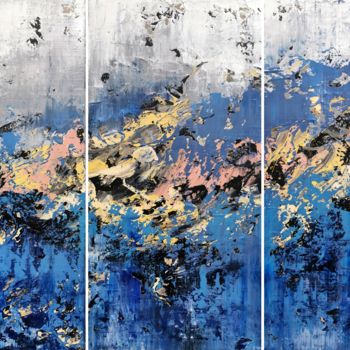 "Abstract 2153" başlıklı Tablo Alex Senchenko tarafından, Orijinal sanat, Akrilik Ahşap Sedye çerçevesi üzerine monte edilmiş