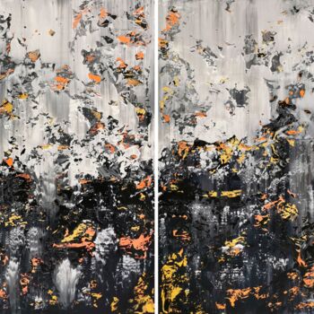Картина под названием "Abstract 2255" - Alex Senchenko, Подлинное произведение искусства, Акрил Установлен на Деревянная рам…