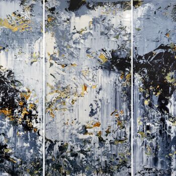 Картина под названием "Abstract 22118" - Alex Senchenko, Подлинное произведение искусства, Акрил Установлен на Деревянная ра…