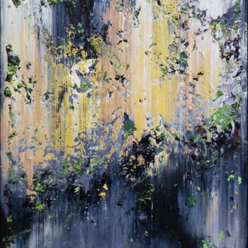 Картина под названием "Abstract 22141" - Alex Senchenko, Подлинное произведение искусства, Акрил Установлен на Деревянная ра…