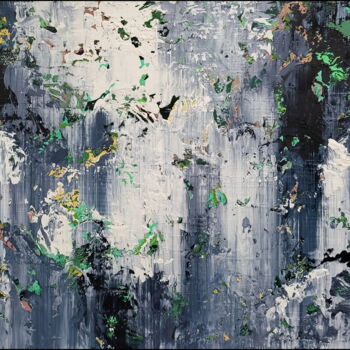 Картина под названием "Abstract 22170" - Alex Senchenko, Подлинное произведение искусства, Акрил Установлен на Деревянная ра…
