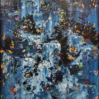 Peinture intitulée "Abstract 2317" par Alex Senchenko, Œuvre d'art originale, Acrylique Monté sur Châssis en bois