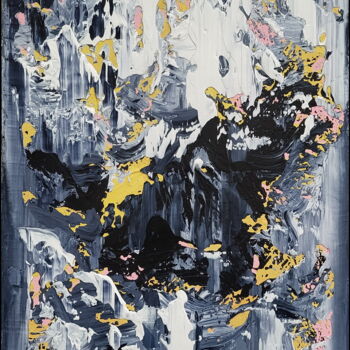 Ζωγραφική με τίτλο "Abstract 2334" από Alex Senchenko, Αυθεντικά έργα τέχνης, Ακρυλικό Τοποθετήθηκε στο Ξύλινο φορείο σκελετό