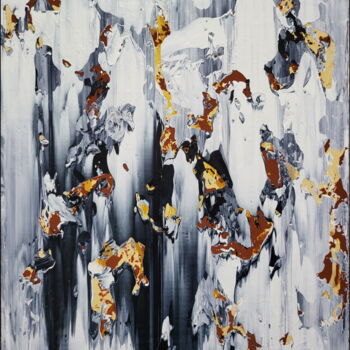 Ζωγραφική με τίτλο "Abstract 2351" από Alex Senchenko, Αυθεντικά έργα τέχνης, Ακρυλικό Τοποθετήθηκε στο Ξύλινο φορείο σκελετό