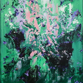 제목이 "Abstract 2352"인 미술작품 Alex Senchenko로, 원작, 아크릴 나무 들것 프레임에 장착됨