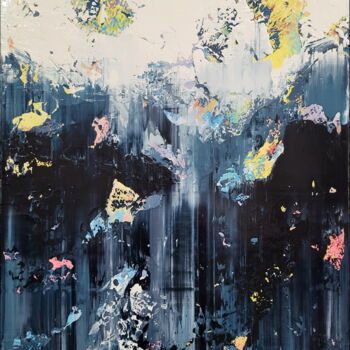 Картина под названием "Abstract 2377" - Alex Senchenko, Подлинное произведение искусства, Акрил Установлен на Деревянная рам…