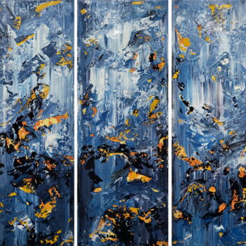 Картина под названием "Abstract 23103" - Alex Senchenko, Подлинное произведение искусства, Акрил Установлен на Деревянная ра…