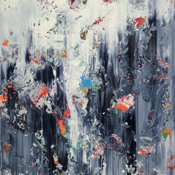 제목이 "Abstract 2405"인 미술작품 Alex Senchenko로, 원작, 아크릴 나무 들것 프레임에 장착됨