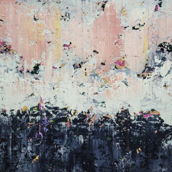 Картина под названием "Abstract 2416" - Alex Senchenko, Подлинное произведение искусства, Акрил Установлен на Деревянная рам…