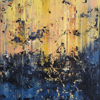 Картина под названием "Abstract 2428" - Alex Senchenko, Подлинное произведение искусства, Акрил Установлен на Деревянная рам…